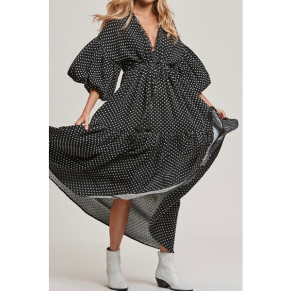 LAST 1- NO OFFERS - Bohemian Asymmetrical Dress - Picture 3 of 7